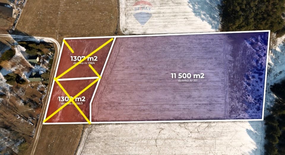 Działka inwestycyjna Badowo-Mściska