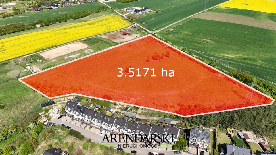 Działka inwestycyjna Wawrów