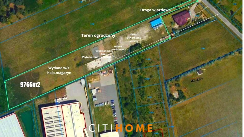 Działka przemysłowa Całowanie