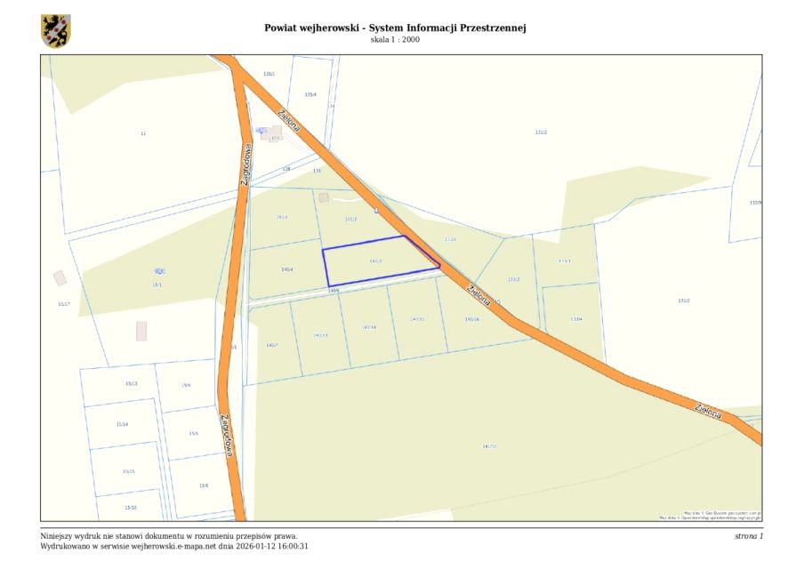 Działka budowlana Strzebielino