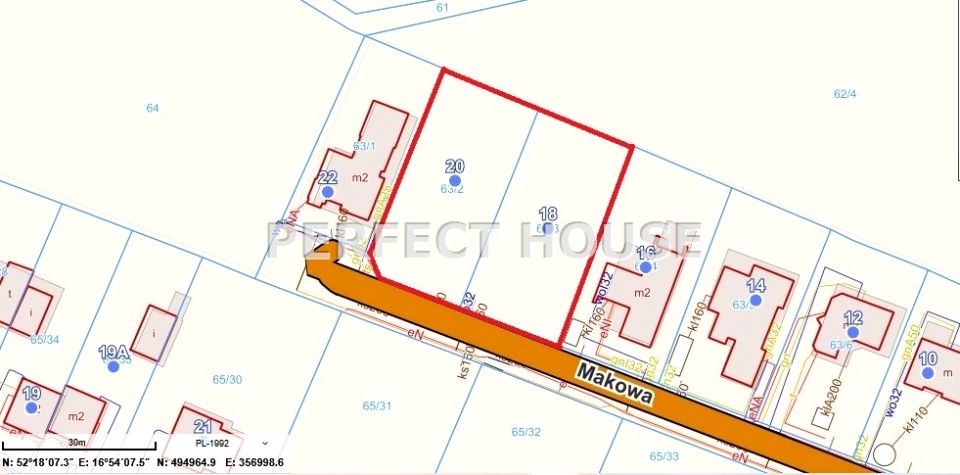 Działka budowlana Wiórek