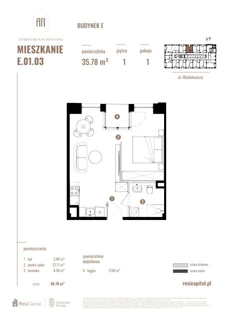 Mieszkanie Słoneczne, ul. Rejtana 3