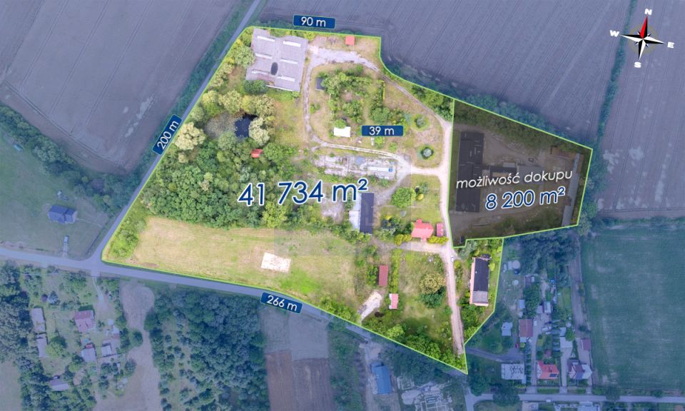 Działka usługowa Lipicze