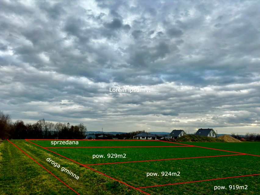 Działka budowlana Facimiech