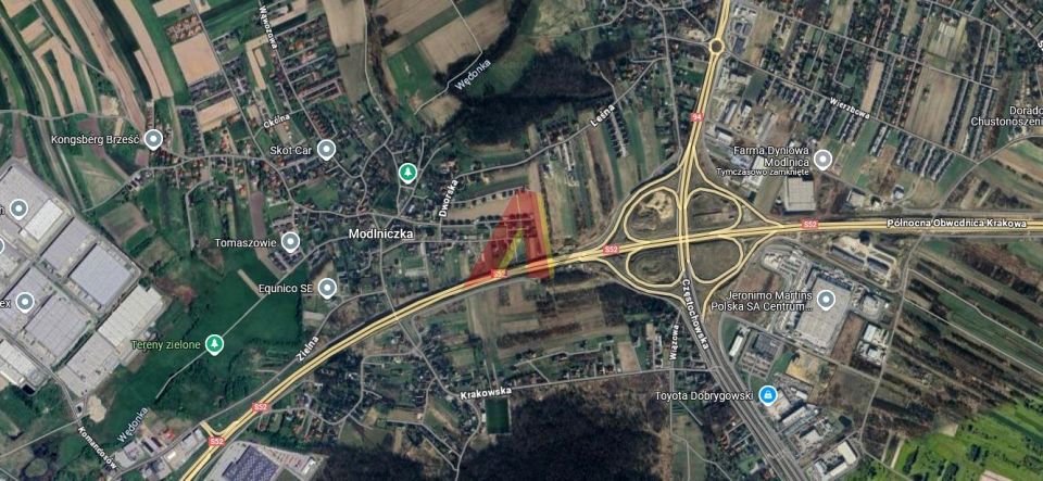 Działka usługowa Modlnica