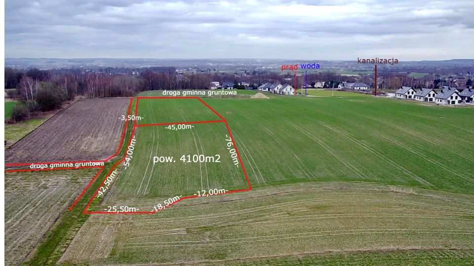 Działka usługowa Facimiech