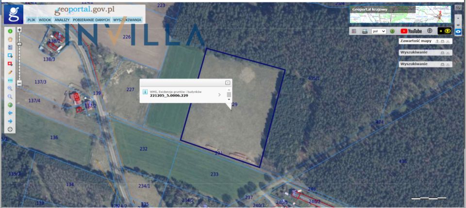 Działka rolna Darnowo