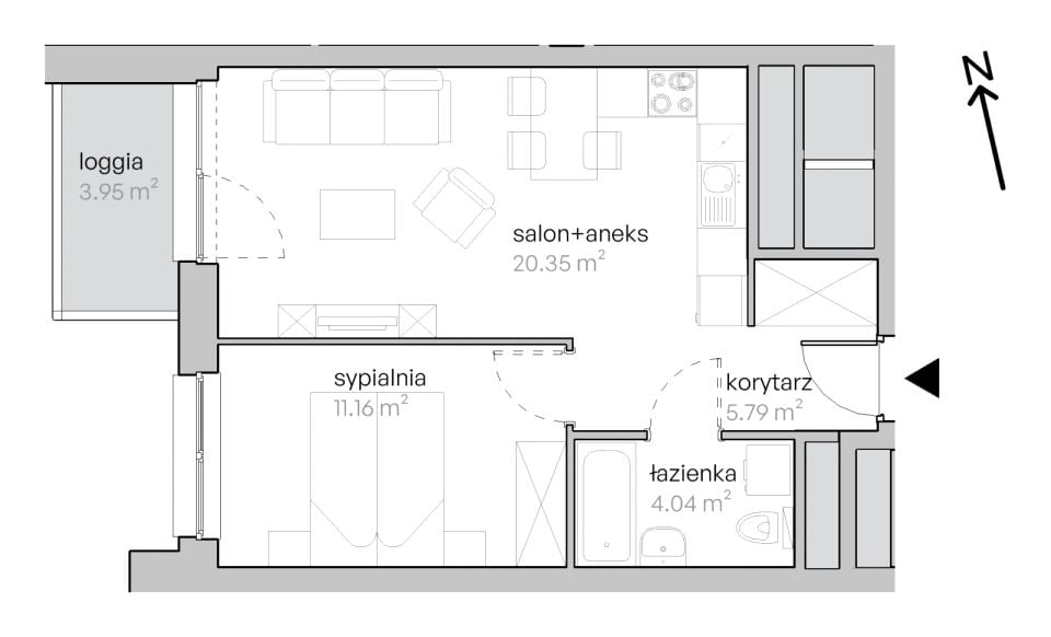 Mieszkanie Popowice Południowe, ul. Legnicka 52A