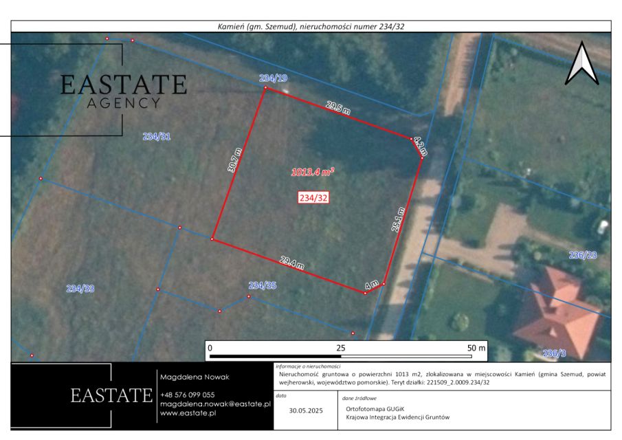 Działka usługowa Kamień