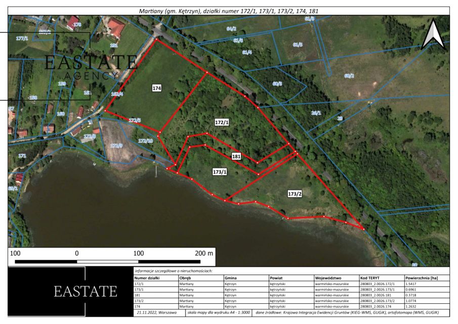 Działka nad jeziorem