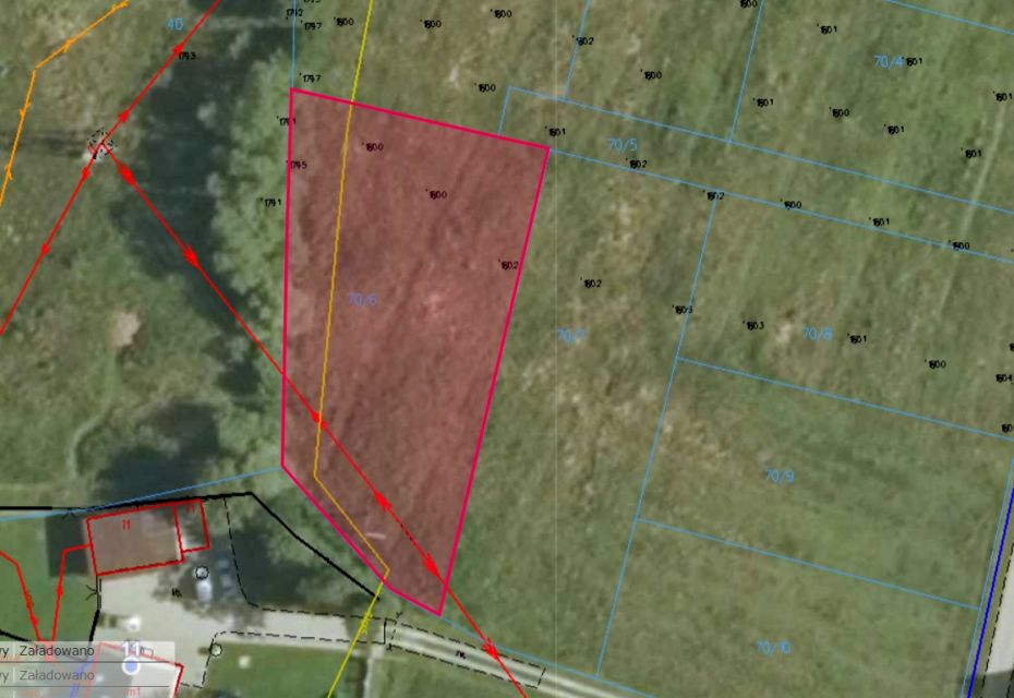 Działka budowlana Rajsko