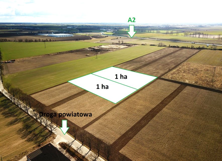 Działka inwestycyjna Komorniki