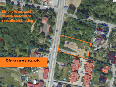 Działka usługowa Bielany Wrocławskie