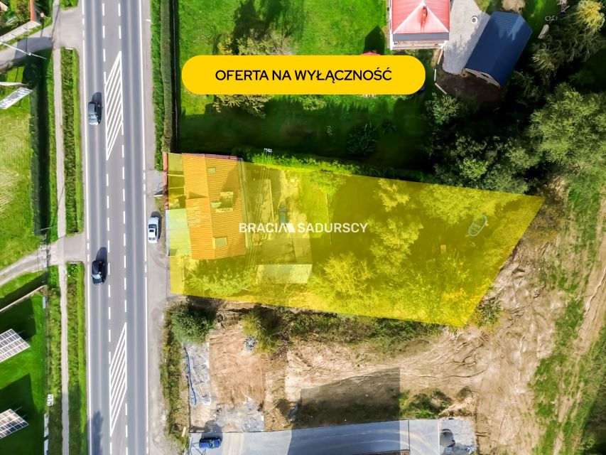 Zabudowana działka Bibice