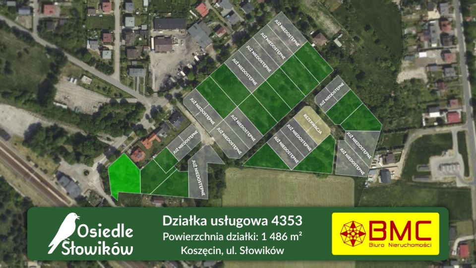 Działka usługowa Koszęcin