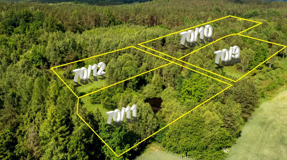Zalesiona działka Klukowa Huta