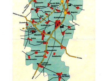 Działka usługowa Wierzbice
