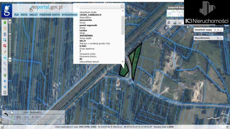 Działka przemysłowa Jasiorówka