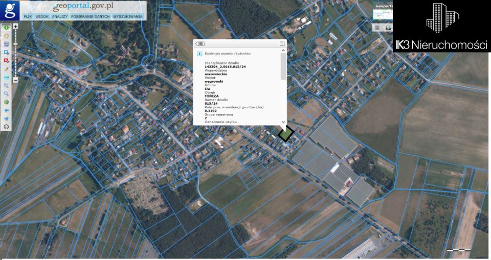 Działka budowlana Starawieś