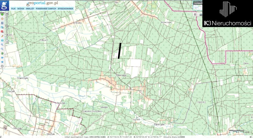 Działka rolna Stare Lipki