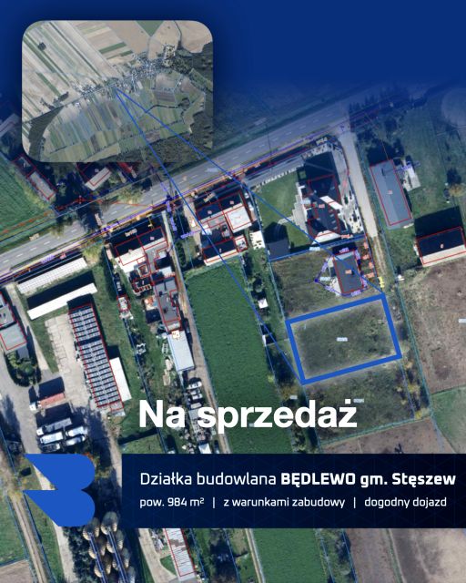 Działka budowlana Będlewo