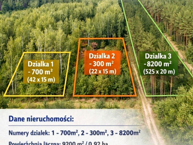 Działka leśna Krosno