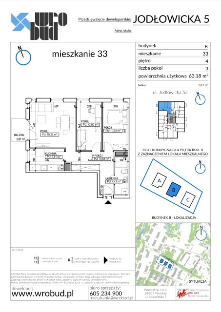 Mieszkanie Pracze Odrzańskie, ul. Jodłowicka 5