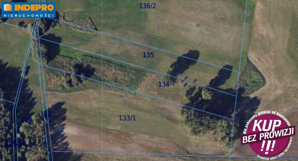 Działka rolna Pieranie