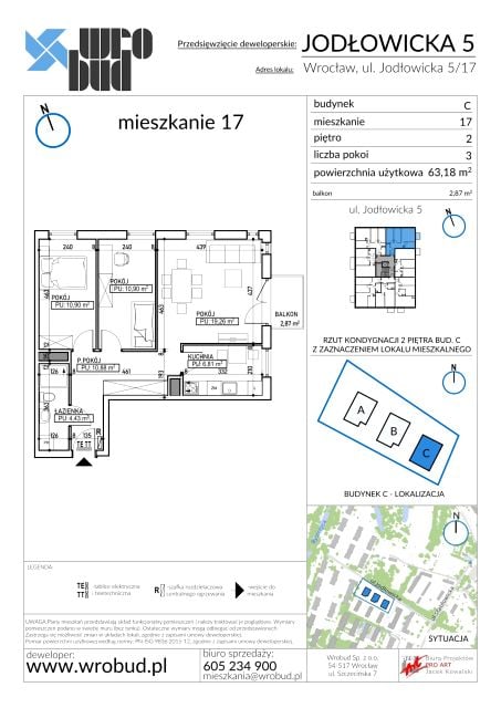 Mieszkanie Pracze Odrzańskie, ul. Jodłowicka 5