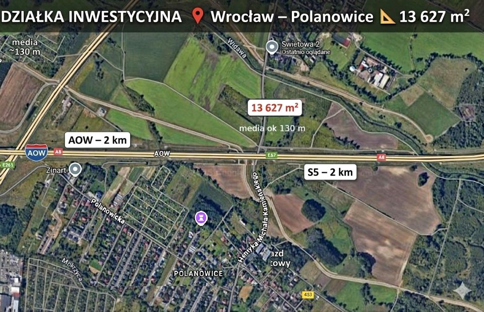 Działka inwestycyjna Wrocław