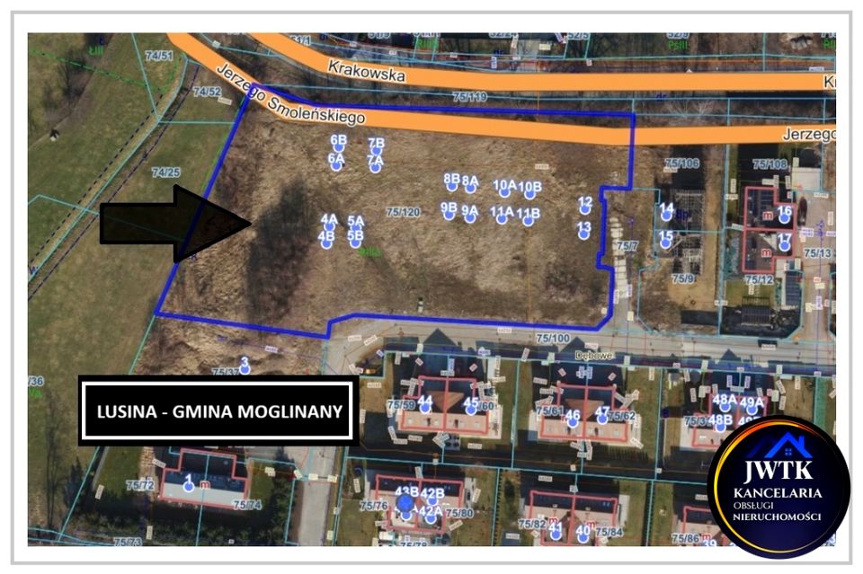 Działka budowlana Lusina