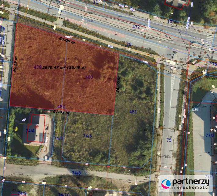 Działka usługowa Gdańsk