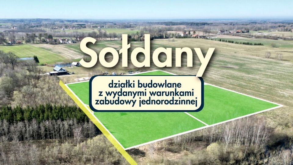Działka budowlana Sołdany