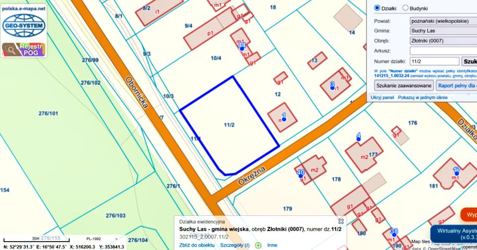 Działka budowlana Złotniki