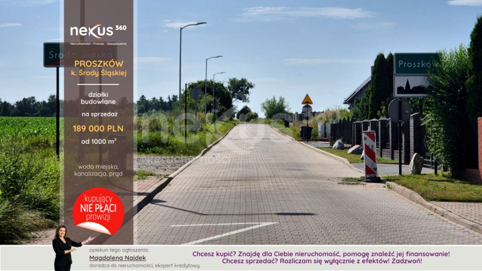 Działka budowlana PROSZKÓW sprzedam