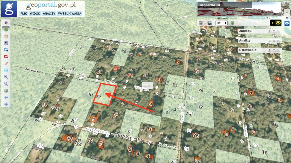 Działka budowlana Sokolniki-Las