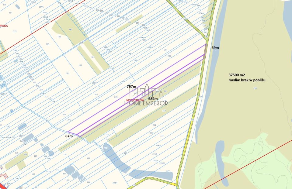 Działka rolna Moczydłów