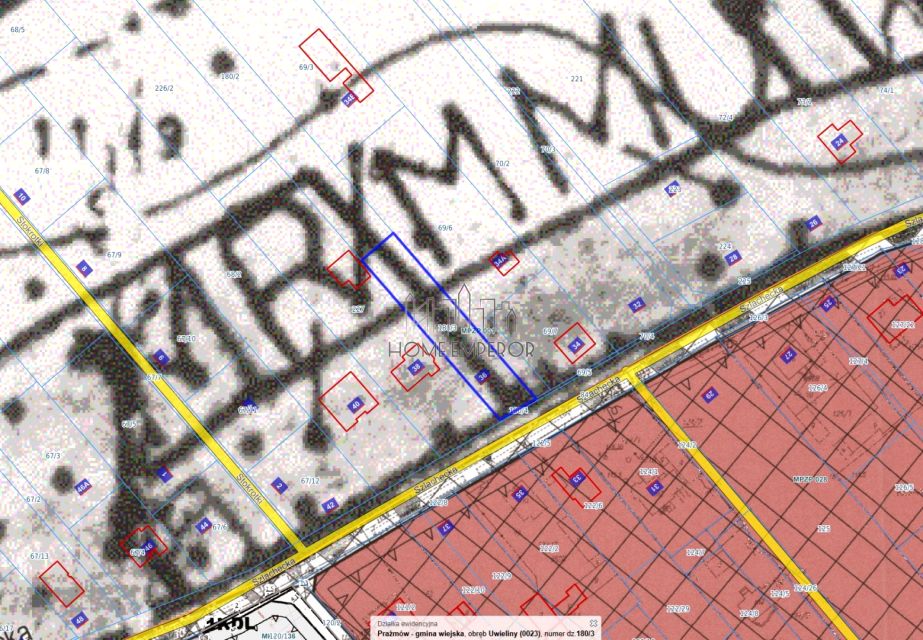 Działka usługowa Uwieliny