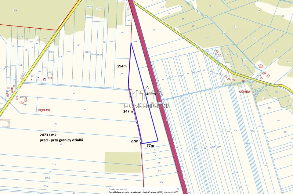 Działka rolna Coniew