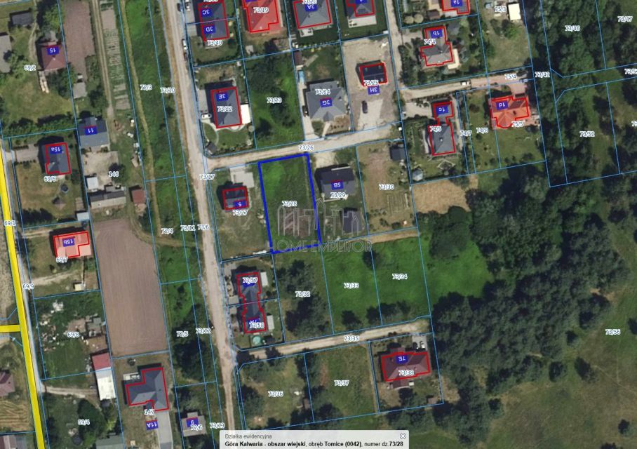 Pusta działka Tomice