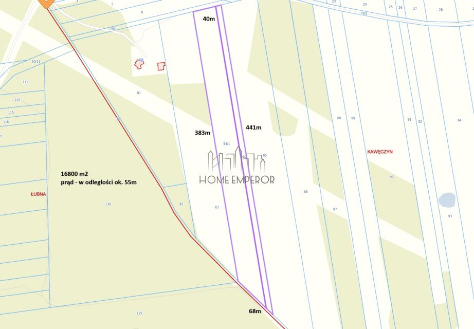 Działka rolna Kawęczyn