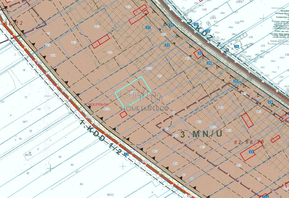 Działka usługowa Moczydłów