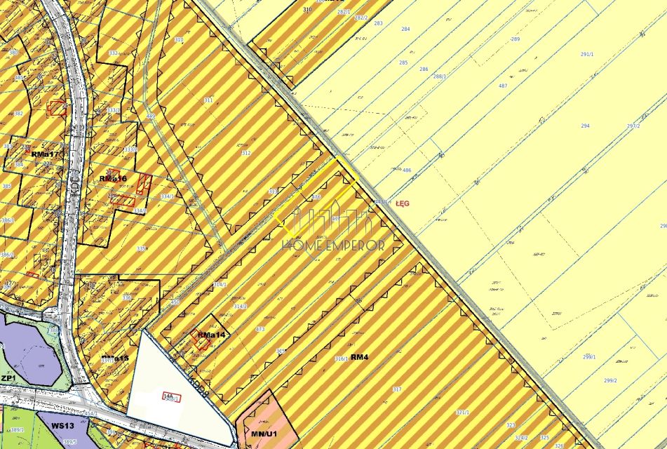 Działka budowlana Łęg