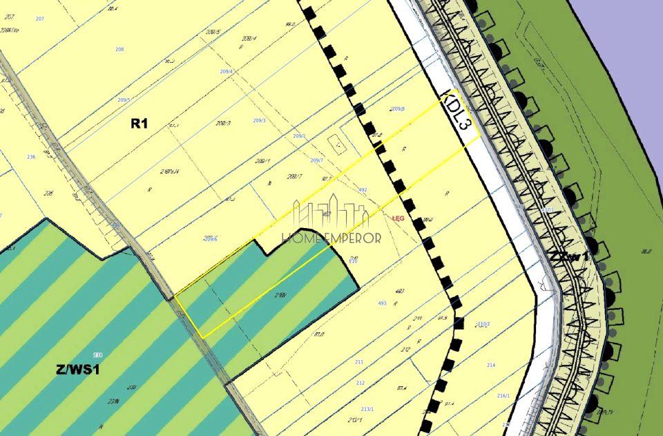 Działka rolna Łęg