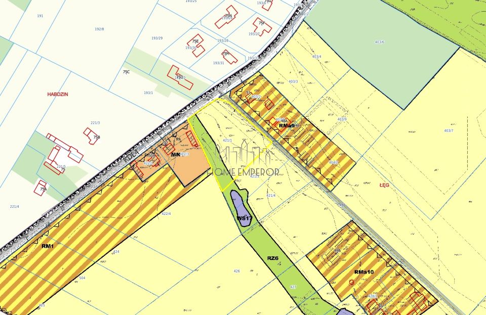 Działka rolna Łęg