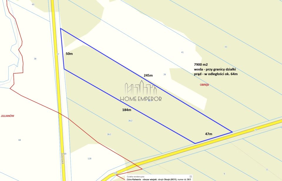 Działka leśna Czachówek