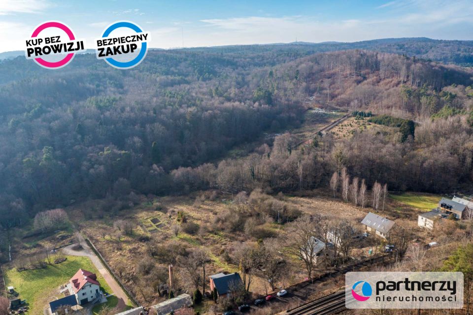 Działka przy lesie