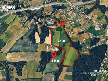 Działka inwestycyjna Pogórze