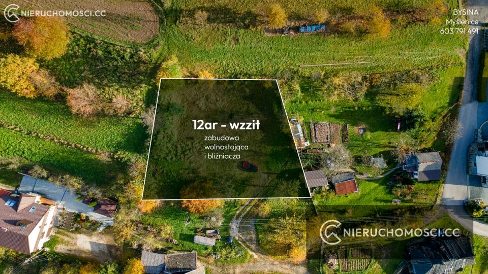 Działka budowlana Bysina