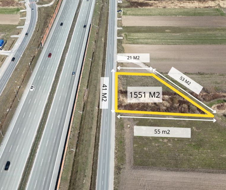 Działka inwestycyjna Zgorzała